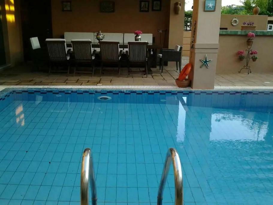 4-Seasons Pool Villa Near Meteora Tríkala Dış mekan fotoğraf