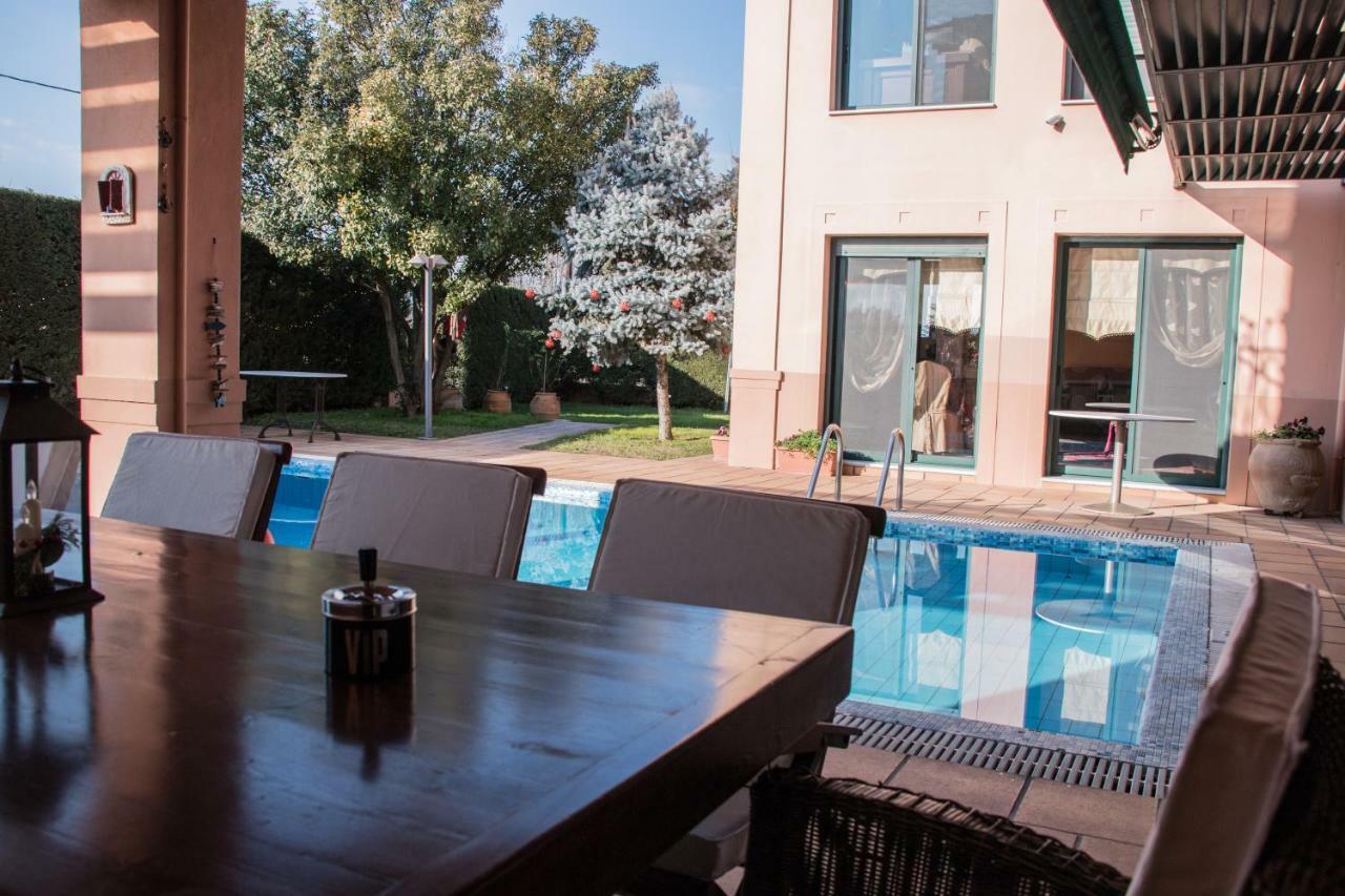 4-Seasons Pool Villa Near Meteora Tríkala Dış mekan fotoğraf